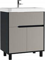 Тумба под умывальник "ЮНИТ 70" (Unit) Карат (Karat) Серый тауп В1 Домино