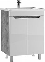 Тумба под умывальник "РИВО 60" (Rivo) Мечта без ящика Бетон АЙСБЕРГ