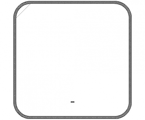 Зеркало Модена KW-B 700х700 LED Sansa фото 7