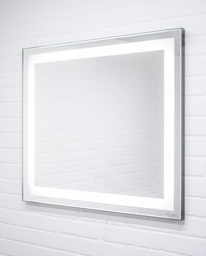 Зеркало Even 80 black alum с подсветкой Sansa* фото 2