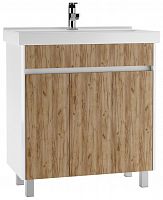 Тумба под умывальник "Fest 80" Uno Дуб ВОТАН без ящика Домино*