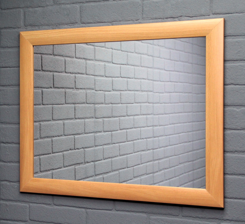 Зеркало МДФ профиль 740х600 Бук Sansa* фото 4