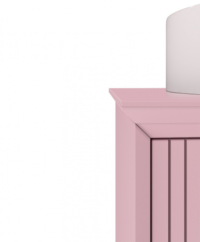 Тумба подвесная под умывальник "Best shelf 45" TWO 63 розовый матовый с двумя ящиками LEVEL фото 5