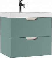 Тумба подвесная под умывальник "ЮНИТ 60" (Unit) Дюна (Dune) Олива В2 Домино