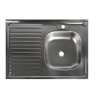 Мойка кухонная 60*80 чаша справа (без сифона) Владикс (Vladiks) V-401