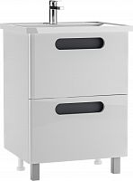 Тумба под умывальник "НОВА 60" (Nova) Вита с двумя ящиками В2 Айсберг