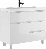 Тумба под умывальник "Bazis 100" Graffo белый глянец В3 Домино