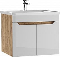 Тумба подвесная под умывальник "RIVO 60" Мечта без ящика Дуб Сонома АЙСБЕРГ
