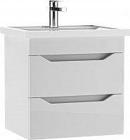 Тумба подвесная под умывальник "ТОНИ 50" (Tony) Ева с двумя ящиками В2 АЙСБЕРГ