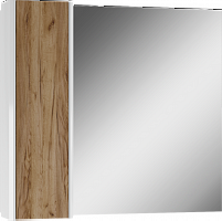 Шкаф-зеркало Уно 80 (Uno)  Дуб ВОТАН левый/правый Домино*