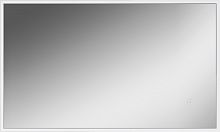 Зеркало Графо 1000х600 (Grafo) белый глянец с подсветкой Домино