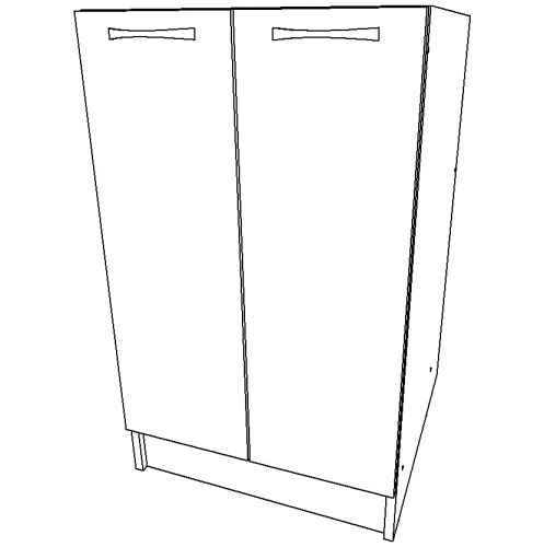 Тумба под нержавеющую мойку 60х50 белый фото 3