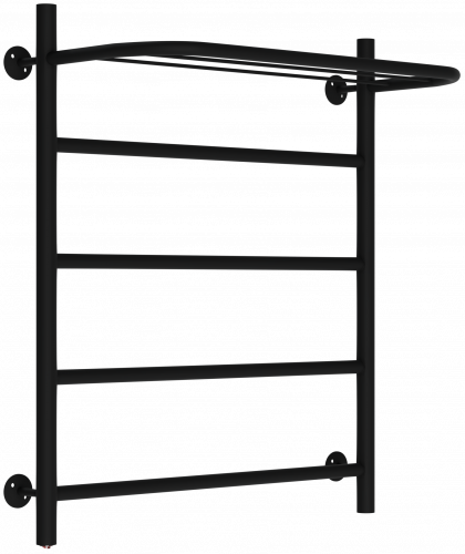 Полот/суш ЭЛЕКТРИЧЕСКИЙ ЧЕРНЫЙ лесенка С ПОЛКОЙ 500х600 3/4" сталь 4 полки (TERMAX) TEL65060-2