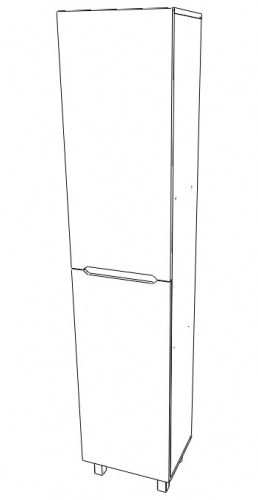 Пенал напольный 40 Мечта без ящика АЙСБЕРГ фото 5