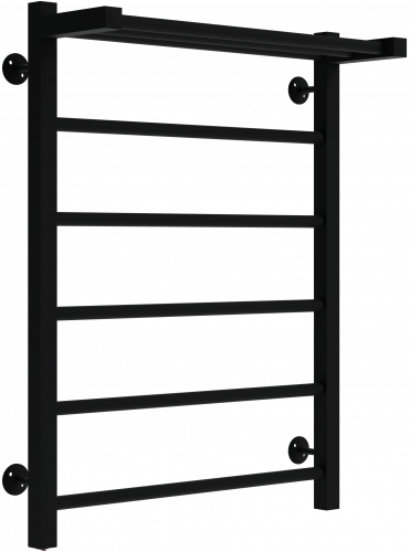 Полот/суш ЭЛЕКТРИЧЕСКИЙ ЧЕРНЫЙ лесенка Квадрат 500х650 25" сталь 8 полок (TERMAX) TEL95065-2