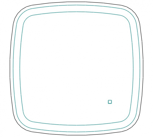 Зеркало Лима OV 600х600 LED Sansa фото 7