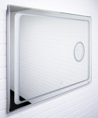 Зеркало Galaxy 100 alum (линза) с подсветкой Sansa* фото 3