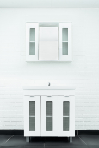 Тумба под умывальник "Миранда 80/Maria 80  Кристалл" без ящика АЙСБЕРГ* фото 8