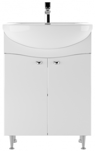 Тумба под умывальник "Уют 60 Волна" без ящика  АЙСБЕРГ фото 2