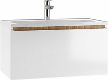 Тумба подвесная под умывальник "UNIT 80" Senator с двумя ящиками В2 Домино