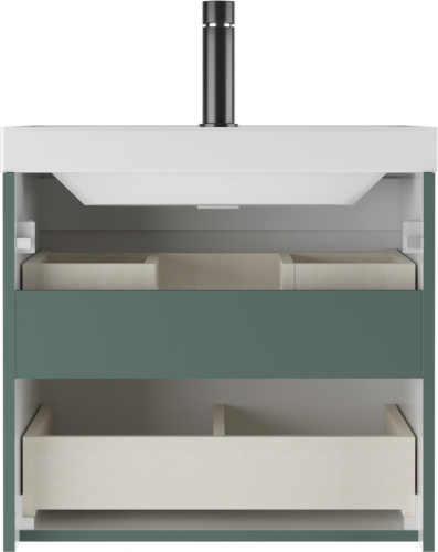 Тумба подвесная под умывальник "ЮНИТ 60" (Unit) Гарден (Garden) В2 Зелёный Домино фото 4