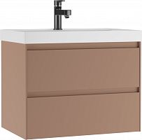 Тумба подвесная под умывальник "ЮНИТ 70" (Unit) Верона (Verona) В2 Mокко Домино