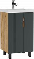 Тумба под умывальник "Bazis 50" Марта без ящика Дуб вотан Айсберг