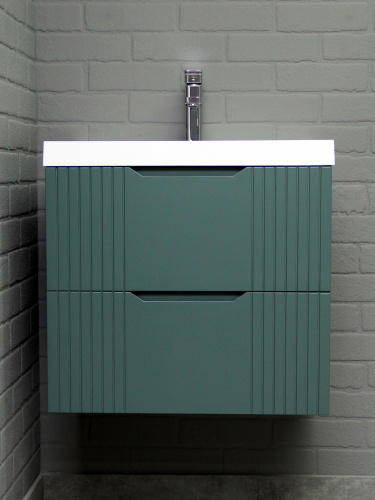 Тумба подвесная под умывальник "ЮНИТ 60" (Unit) Гарден (Garden) В2 Зелёный Домино фото 6