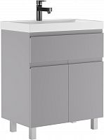 Тумба под умывальник "ЮНИТ 70" (Unit) Графо (Grafo) светло-серый матовый В1 Домино