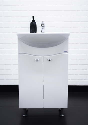 Тумба под умывальник "Уют 50 Волна" без ящика  АЙСБЕРГ фото 9